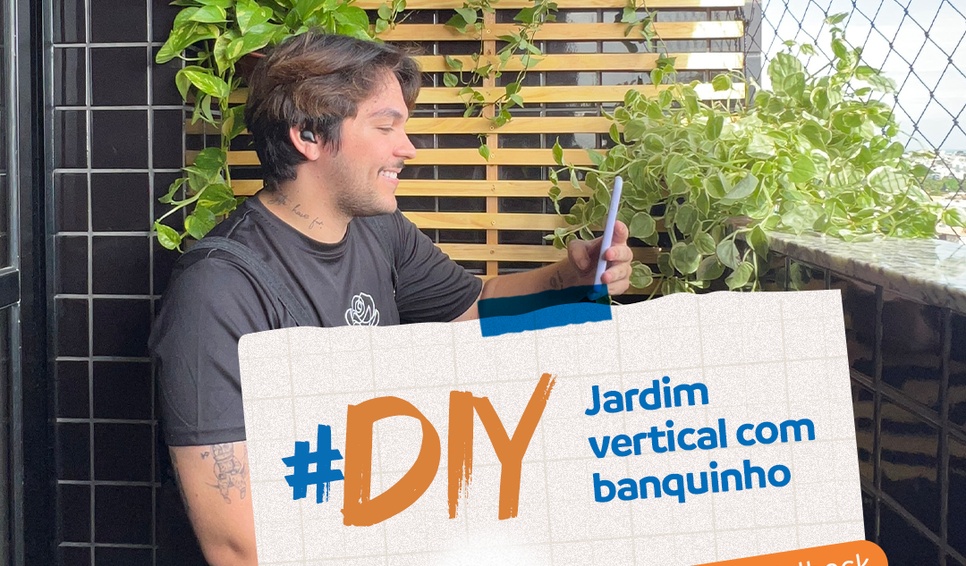 DIY: Jardim vertical com banquinho